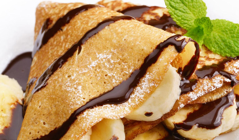 "Crêpes". Wheat flour. (Sweet)