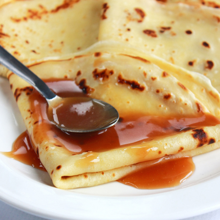 Crêpes caramel beurre salé