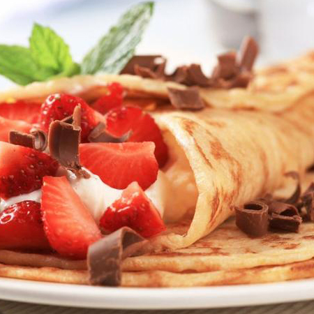 Crêpe fraise chantilly